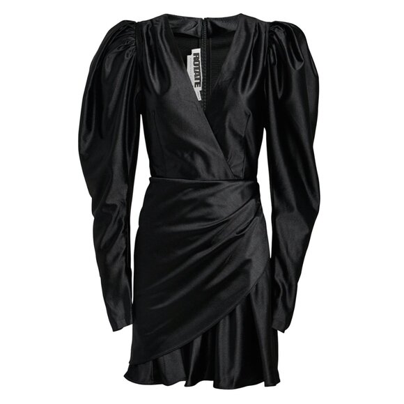 Rotate Birger Christensen No. 24 Satin Mini Dress - Black (Size 4) - Picture 9 of 9